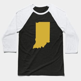 Indiana state map Baseball T-Shirt